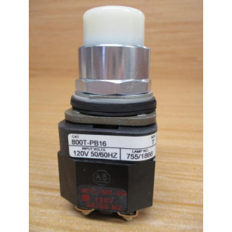 Allen Bradley 800T-PB16W White Button 40171-002-01, 800T-XA