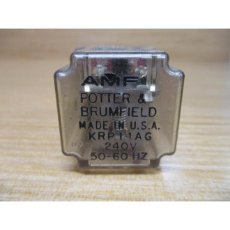 Potter & Brumfield KRP-11AG-240V AC Relay KRP11AG240VAC . - Used
