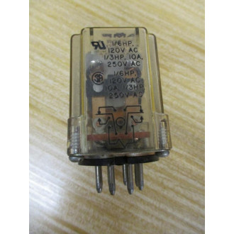 Potter & Brumfield KRP-11AG-240 Relay KRP11AG240 16HP 120VAC (Pack of 4) - Used