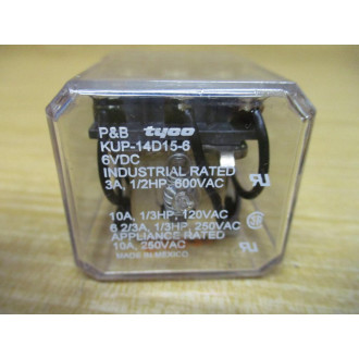 Potter & Brumfield KUP-14D15-6V DC Tyco Relay KUP-14D15-6 - Used