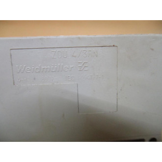 Weidmuller ZDU 43AN Feed Through Terminal ZDU43AN (Pack of 25) - Used