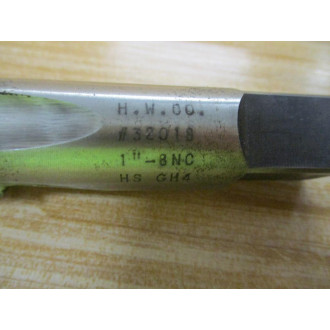 Hanson Whitney 32018 Bottoming Tap 1"-8NC - New No Box