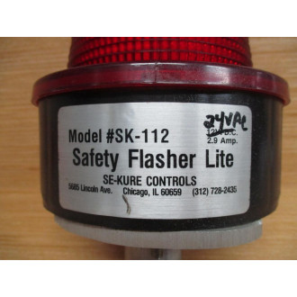 Se-Kure Controls SK-112 Safety Flasher Light SK112 - Used