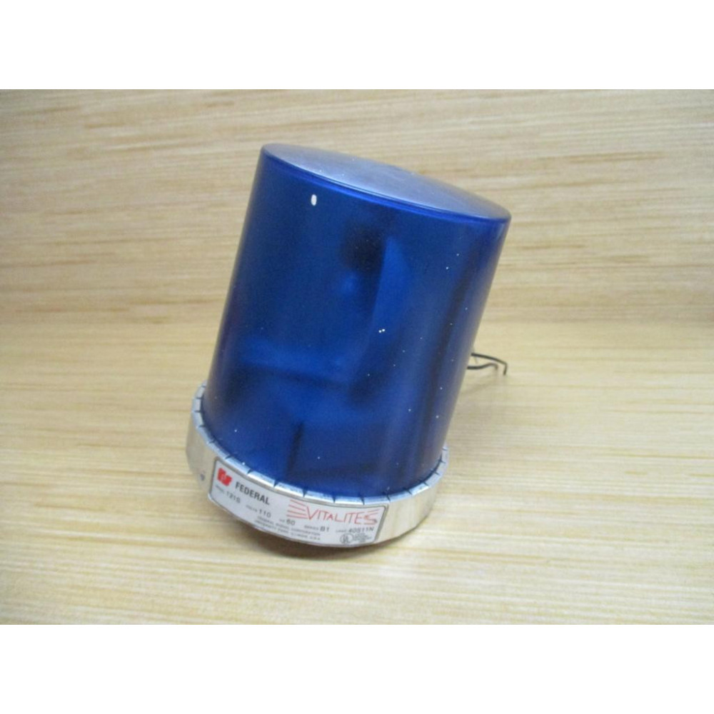 Federal Signal 121S Signal Vita Lite Light Series B1 Blue - Used