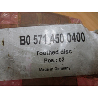 5714500400 Toothed Disc B0 571 450 0400 - New No Box