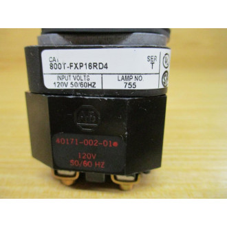 Allen Bradley 800T-FXP16RD4 Red Button W 40171-002-01,800T-XD4 - New No Box