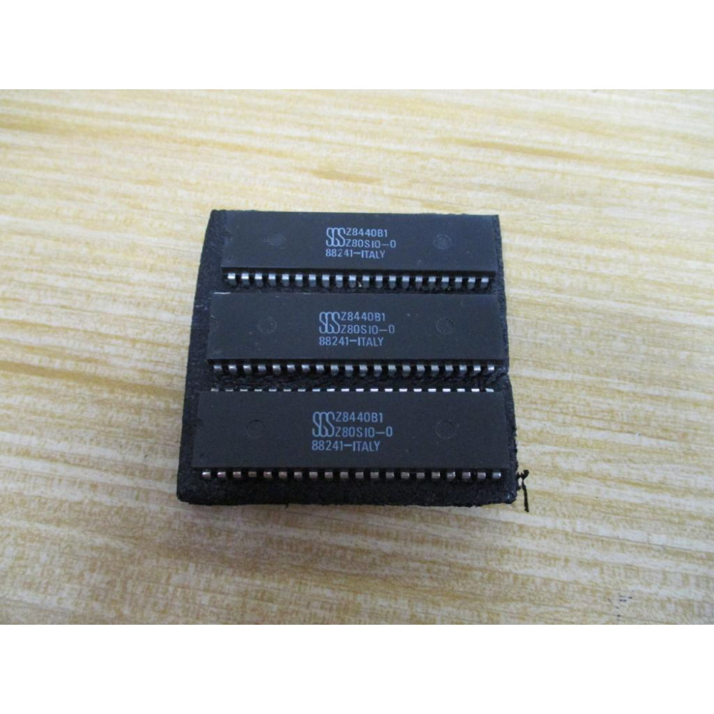 SGS Z80S10-0 Integrated Circuit Z8440B1 (Pack of 3) - New No Box