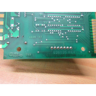 Allen Bradley 636035 Circuit Board Partial Panel REV 4 - Used
