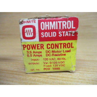 Ohmite PCD1000 Ohmitrol Solid State Power Control