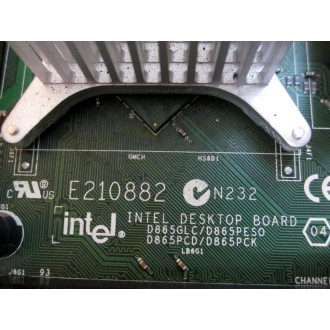 Intel D865GLCD865PESO Desktop Board WSocket 478 D865GLCD865PESO - Used