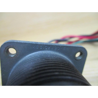 Amphenol MS3102A20-4P Connector MS3102A204P - Used