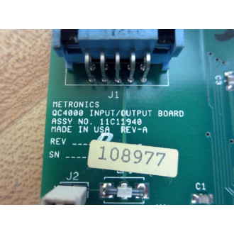 Metronics 11C11940 QC4000 InputOutput Board - Used