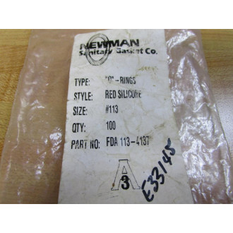 Newman FDA 113-4137 O-Ring 113-4137 (Pack of 100)
