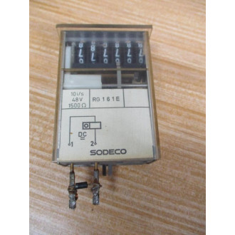 Sodeco RG-161-E Impulse Counter  RG161E 48V 1500Ω - Used