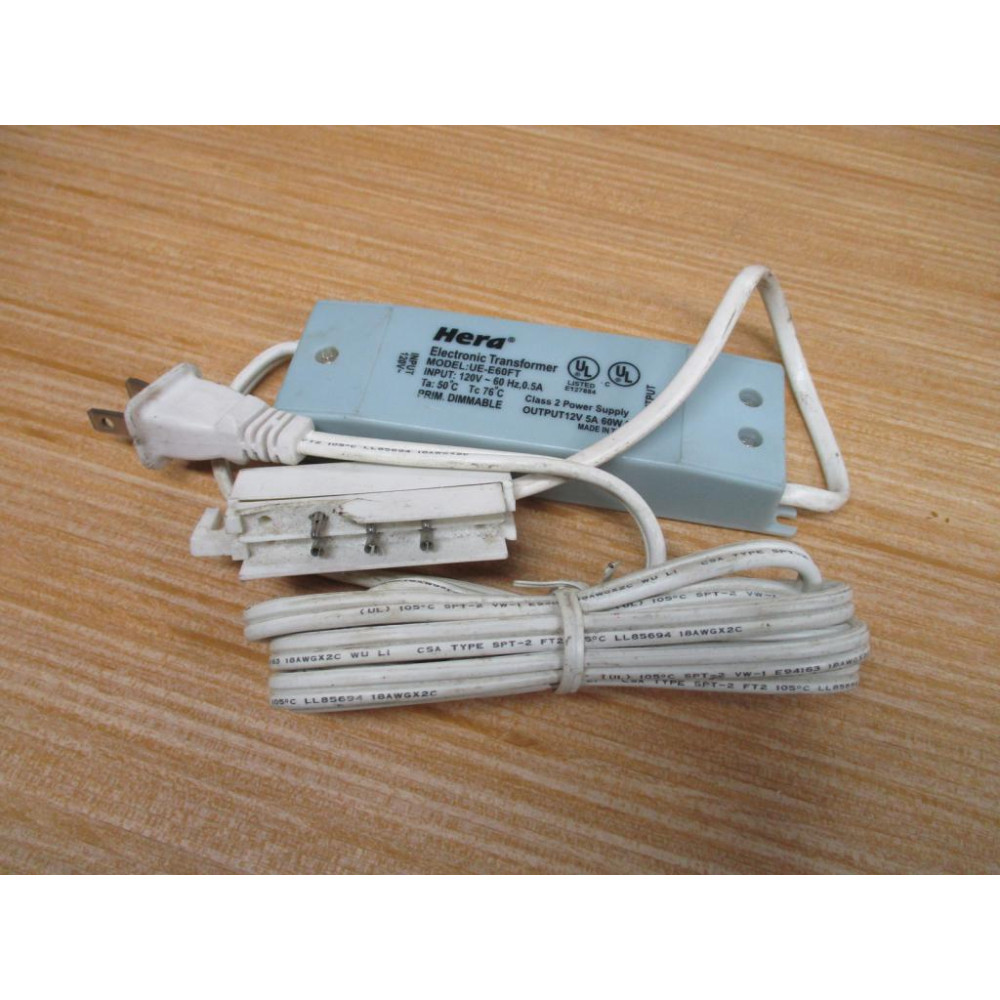 Hera UE-E60FT Electronic Transformer UEE60FT Cracked - Used