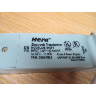 Hera UE-E60FT Electronic Transformer UEE60FT Cracked - Used