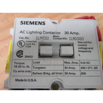 Siemens CLM0C03120 Contactor