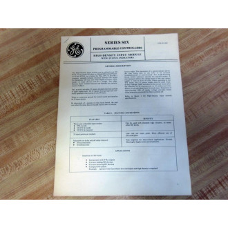 General Electric IC600YB831B Electronic Card
