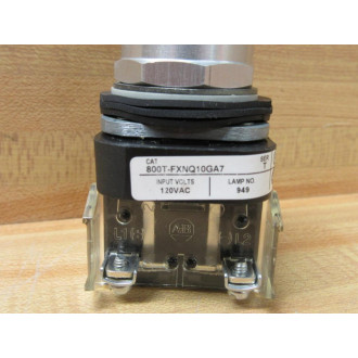 Allen Bradley 800T-FXNQ10GA7 Illum Switch W800T-XA7 & Blank - New No Box
