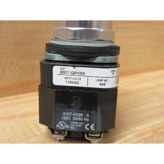 Allen Bradley 800T-QB10W Button w800T-N326 & 800T-XA - New No Box