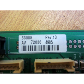 Zebra 33012 Main Logic  Board 33012 Rev.5 33008 Rev.10 - Used