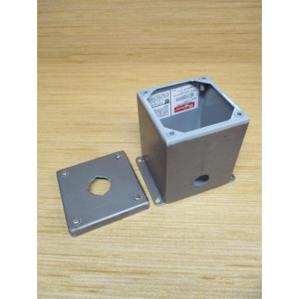 Hoffman E-1PBX Push Button Enclosure E1PBX - Used