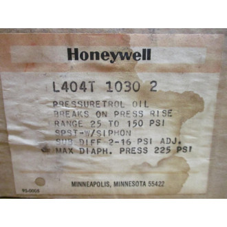 Honeywell L404T 1030 2 Pressuretrol Controller L404T 1030 WO Siphon
