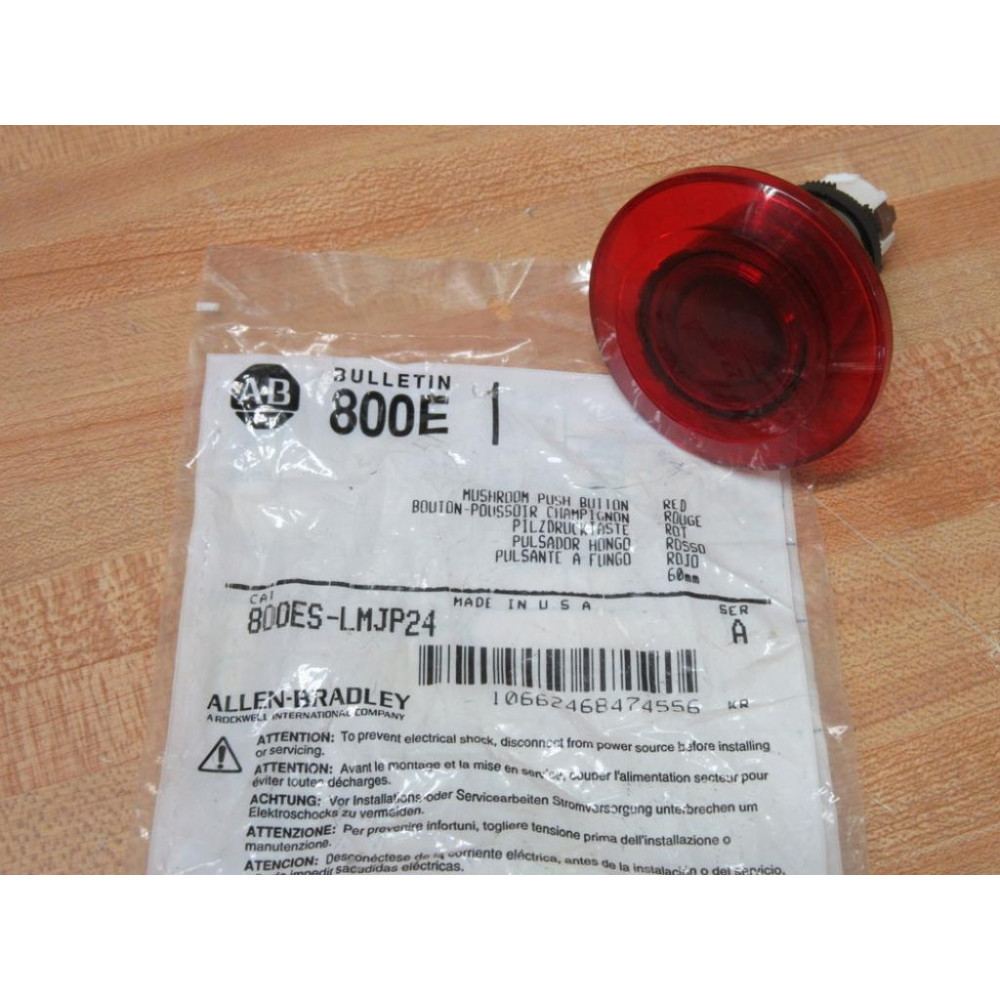 Allen Bradley 800ES-LMJP24 Mushroom Push Button 800ESLMJP24