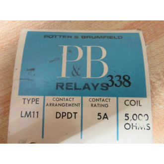 Potter & Brumfield LM11-5000 Circuit Relay LM115000 5000Ω