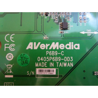 AVerMedia P6B9-C Circuit Board 0405P6B9-DD3 - Used