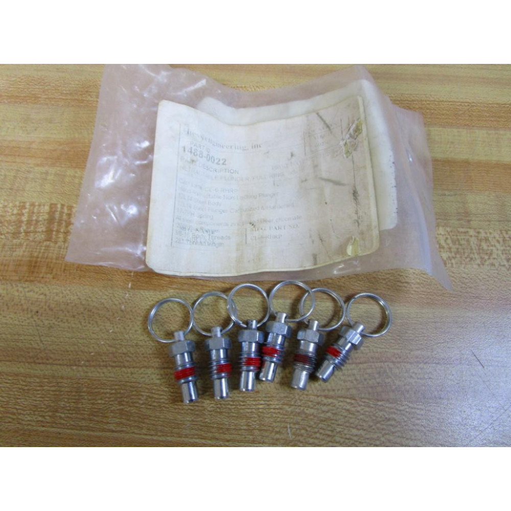 Hess Engineering CL-6-RHRP Retractable Plunger 1488-0022 (Pack of 6)