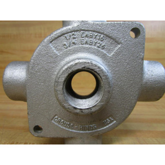 Crouse & Hinds EABY26 34" Conduit Outlet Box WCover - New No Box