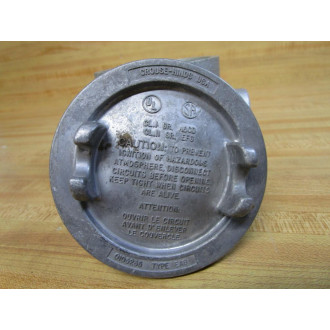Crouse & Hinds EABY26 34" Conduit Outlet Box WCover - New No Box