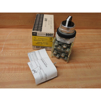 Allen Bradley 800T-J91KE7C 3-Pos. Selector Switch 800TJ91KE7C W(4) 800T-XA
