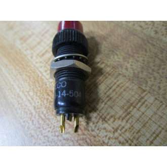 Dialco 250-7538-14-504 Indicator Light 250753814504 WRed Lens - New No Box