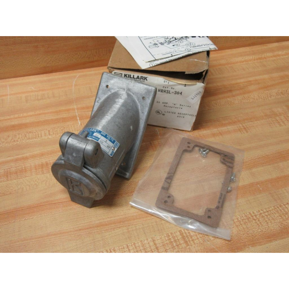 Killark WRWSL-304 Hubbell Receptacle WRWSL304 Killark WRWSL-304 Hubbell Receptacle WRWSL304