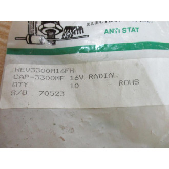 NTE NEV3300M16FH Capacitor 3300MF 16V (Pack of 4)