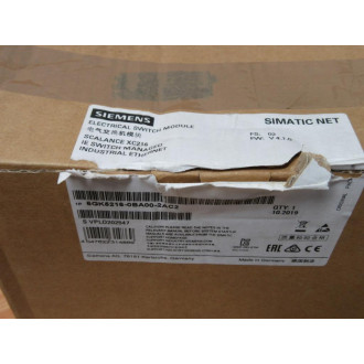 Siemens 6GK5216-0BA00-2AC2 Electrical Switch Module 6GK52160BA002AC2 FW: V4.1.0