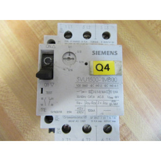 Siemens 3VU1300-1MB00 Circuit Breaker 3P 0.1-0.16A - Used