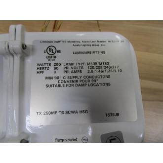 Lithonia Lighting TX 250MP TB SCWA HSG Enclosed Low Bay Ballast 3JWJ7
