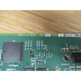 Alcatel 3001121900 Control Board Rev.AS, Damaged Circuit R108 - Parts Only