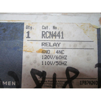 Siemens RCN441 Relay RCN44* - Used