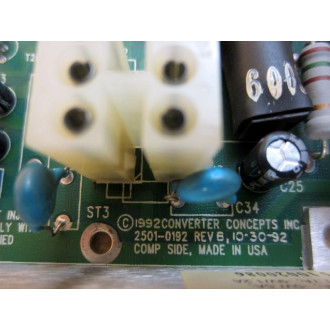 Converter Concepts 2501-0192 Circuit Board SPC2083 - Used