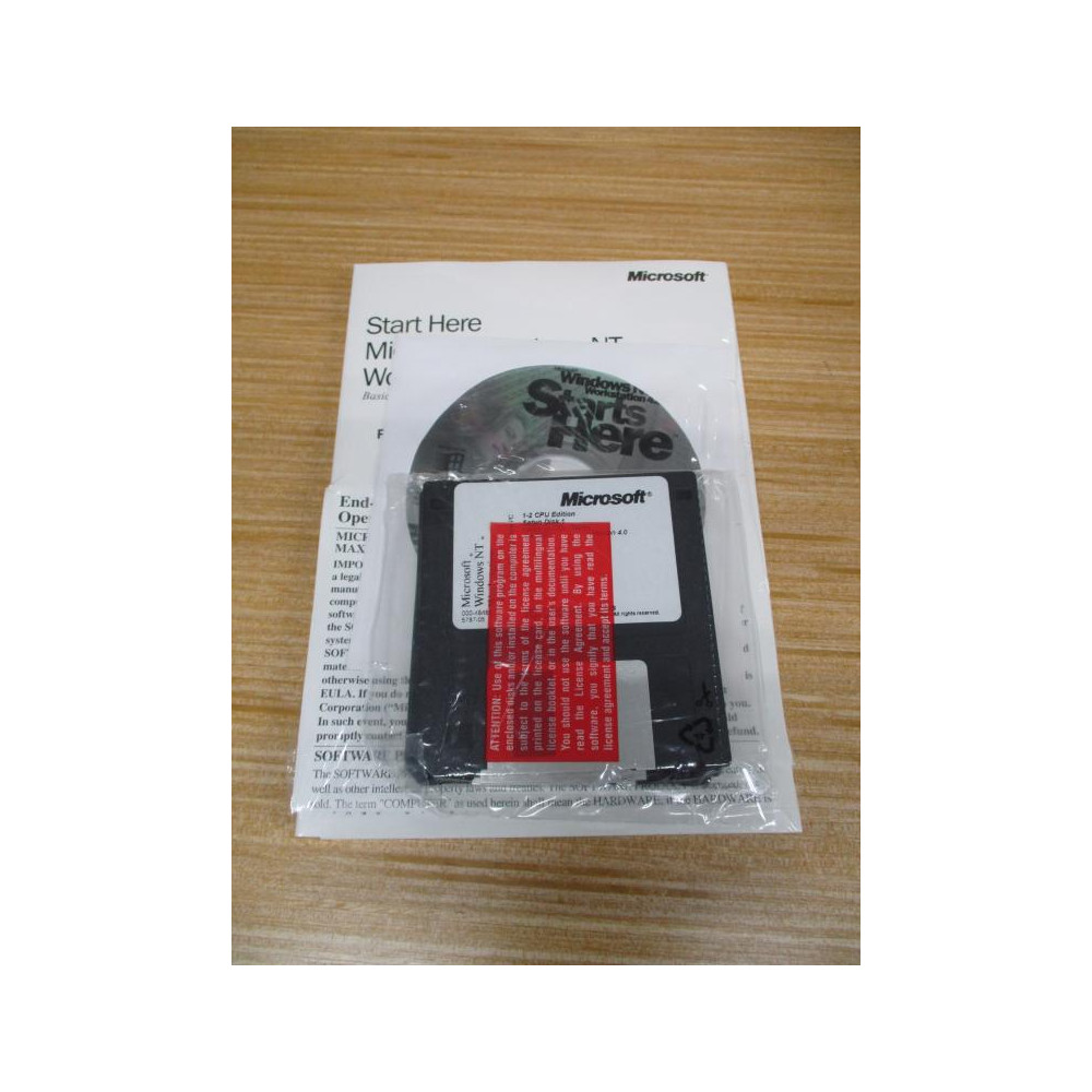 Microsoft X06-31437 Windows NT Workstation 4.00 1-2CPU Software
