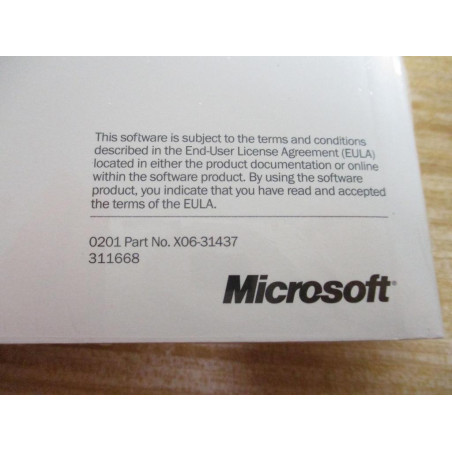Microsoft X06-31437 Windows NT Workstation 4.00 1-2CPU Software
