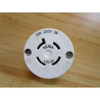 Hubbell L15-20 Plug Assembly L1520 20A 250V - Used