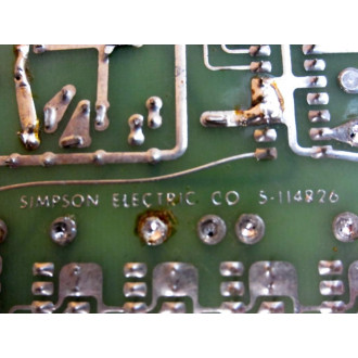 Simpson Electric 5-114826 Circuit Board 5114826 - Used