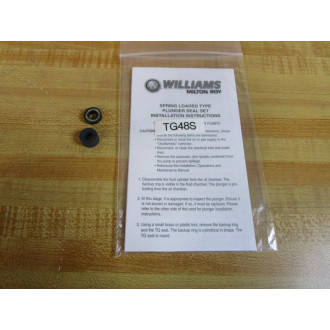 Williams TG48S Milton Roy Plunger Seal Set
