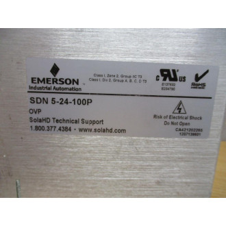 Sola SDN 5-24-100P Power Supply SDN524100P - Used