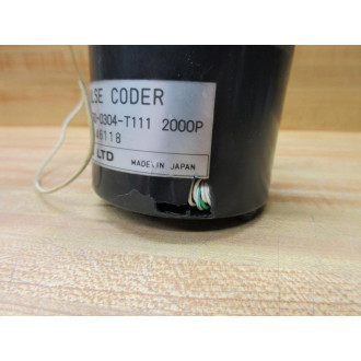Fanuc A860-0304-T111 Pulse Coder 2000P A-146118 Cracked Housing - Used